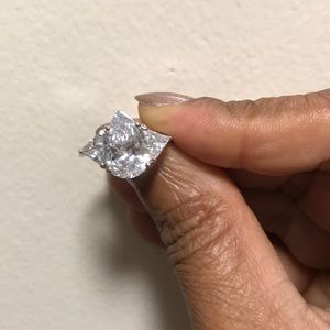 “Diamonique” ring.